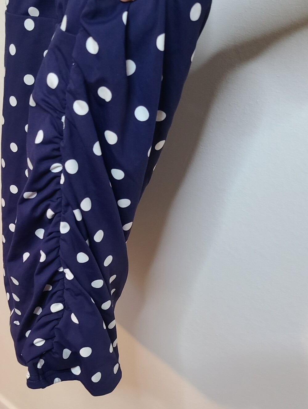 Land's End Navy Polka Dot Tied-Halter Feminine Swim Tankini Size 6 - Picture 3 of 8